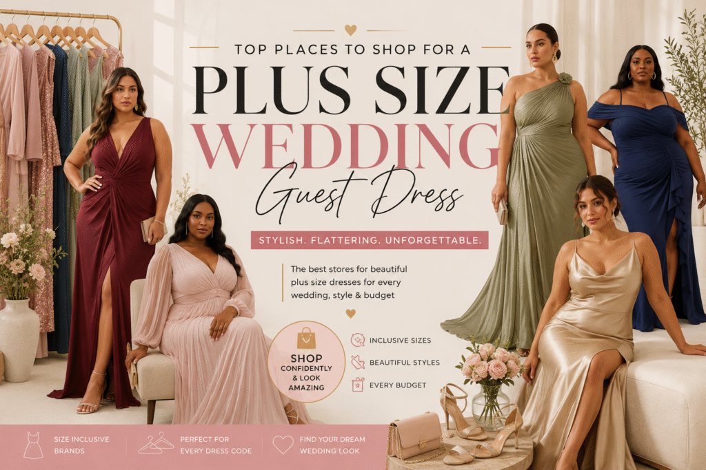 Top Places to Shop For a Plus Size Wedding Guest Dress