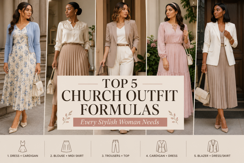Top 5 Outfit Formulas for Church | Modest & Stylish